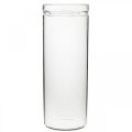 Floristik24 Vase à fleurs, cylindre en verre, vase en verre rond Ø10cm H27cm