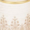 Porte-bougie chauffe-plat en verre à motif floral, Ø8 cm H9 cm, lot de 2 | Floristik24.fr
