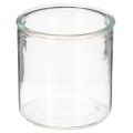 Floristik24 Set de 3 vases cylindriques en verre transparent 10 cm