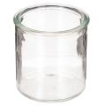 Floristik24 Lot de 3 photophores ronds en verre transparent 8 cm