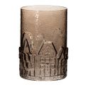 Lanterne en verre transparent