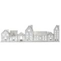 Floristik24 Décoration Maison en Métal avec Porte-Bougies Chauffe-Plat 68cm Argentée