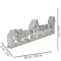 Décoration Maison en Métal avec Porte-Bougies Chauffe-Plat 68cm Argentée | Floristik24.fr