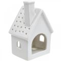 Floristik24 Wind light house en céramique light house Advent blanc H14cm 2pcs