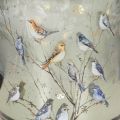 Photophores en verre avec motif oiseau et flocons de neige 8 cm - Lot de 2 | Floristik24.fr