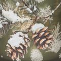 Lot de 2 photophores en verre avec motif branche de pin 8 cm | Floristik24.fr