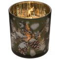 Lot de 2 photophores en verre