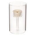 Lot de 2 photophores en verre