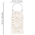 Lanterne suspendue, décoration estivale, macramé H35,5 cm L19 cm | Floristik24.fr