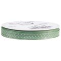 Floristik24 Ruban cadeau ruban décoratif à pois vert menthe 10mm 25m