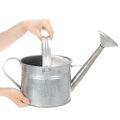 Arrosoir vintage en zinc, 27 cm - jardinière pour jardin et terrasse, pot de fleurs en métal | Floristik24.fr