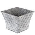 Floristik24 Cache-pot en métal à motif losange 15 cm