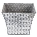 Cache-pot en métal à motif