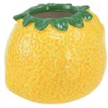 Floristik24 Vase décoratif citron pot de fleur en céramique jaune Ø8,5cm