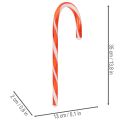 Z/ Canne en plastique Rouge et Blanc Décoration 35 cm Lot de 3 | Floristik24.fr