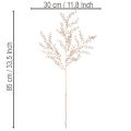 Branche artificielle avec petites baies 85 cm champagne | Floristik24.fr
