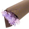 Tissu en soie à motif léopard floral marron résistant à l'humidité 50 x 75 cm, lot de 20 pièces | Floristik24.fr