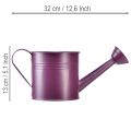 Arrosoir décoratif, pot de fleurs en métal violet, Ø 13,5 cm H 12,5 cm | Floristik24.fr
