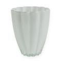 Floristik24 Vase en verre &quot;Bloom&quot; blanc Ø14cm H17cm