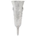Vase funéraire vase gris à coller avec motif calla H32,5cm | Floristik24.fr