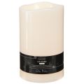 Bougie LED à minuterie Ø12,5cm H20cm couleur crème pour extérieur | Floristik24.fr