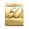 Floristik24 Numéro d’anniversaire doré "50" à piquer 15,5 cm