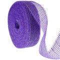 Floristik24 Ruban en jute violet 5 cm x 40 m