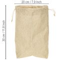 Sac en jute 20×10cm H30cm Sac cadeau | Floristik24.fr