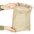 Sac en jute 20×10cm H30cm Sac cadeau | Floristik24.fr