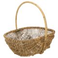 Floristik24 Panier en osier naturel avec film plastique – Lot de 3 tailles