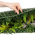 Kécor mural végétal artificiel en plastique 100 x 55 cm avec accents colorés pour intérieur | Floristik24.fr