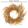 Couronne de fougère artificielle pour table et porte 35 cm | Floristik24.fr