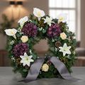 Kalla artificielle blanche avec pistil jaune 35 cm Lot de 10 | Floristik24.fr