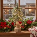 Sapin artificiel avec LED et branches enneigées, 50 cm, intérieur | Floristik24.fr