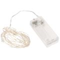 Floristik24 Lumineuse guirlande LED intérieure sur batterie 30 LED 3m blanc chaud – Lot de 6