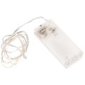 Floristik24 Lumières LED avec boîtier à piles pour intérieur, blanc chaud, 10 LEDs, 1 mètre