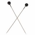 Épingles à tête perlée Ø6mm 65mm Noir, métal et plastique, boîte de 100 | Floristik24.fr