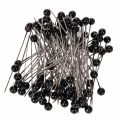 Floristik24 Épingles à tête perlée Ø6mm 65mm Noir, métal et plastique, boîte de 100