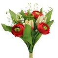 Floristik24 Bouquet de marguerites et de tulipes, rouge