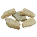 Floristik24 Mosaïque pierres au filet marron clair mat 3cm - 8cm 1kg