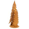Floristik24 Lanterne de sapin de Noël, décoration en métal à la finition rustique, H 46 cm x L 25,5 cm