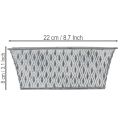 Coupe rectangulaire en zinc motif losanges 22x12 cm | Floristik24.fr
